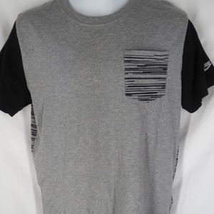 Nike Slim Fit Mens Size L Short Sleeve Gray Shirt